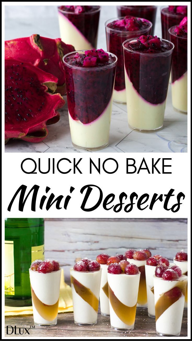 Quick No Bake Mini Desserts Dessert Shooters Recipes Mini Dessert 