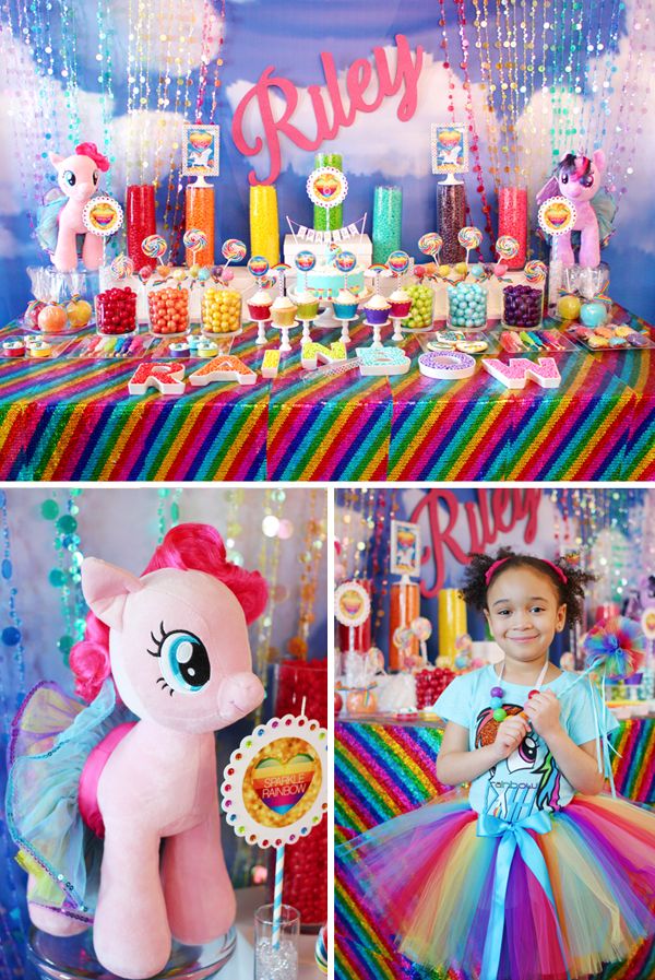 Maren has a cute rainbow tutu she can wear over the Target MLP pants. Bolo Rainbow Dash, Rainbow Dash Party, Rainbow Parties, Rainbow Candy, Rainbow Theme, Rainbow Stuff, Cake Rainbow, My Little Pony Party, Cumple My Little Pony