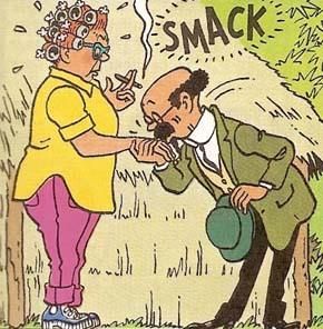 Peggy Alcazar and the smitten Professor Calculus! Tintin and The Picaros • Tintin, Herge et moi • riawati | Tintin, Old school ink, Graphic novel