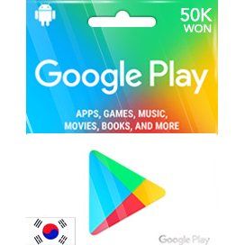 Google Play Gift Card 50000 Won Digital Google Play Google