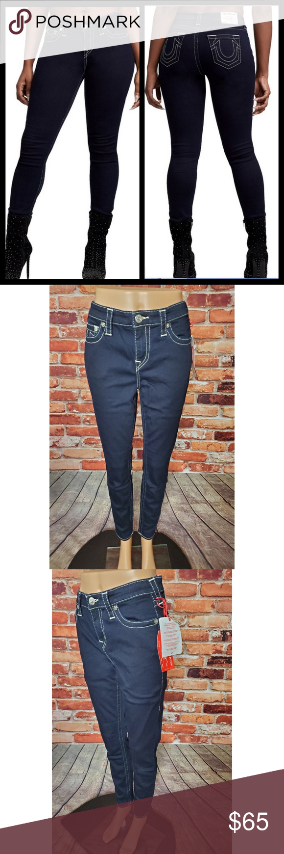 True Religion Halle Super Skinny Mid Rise Jeans 31 True Religion Halle Super Skinny Mid Rise Jeans 31