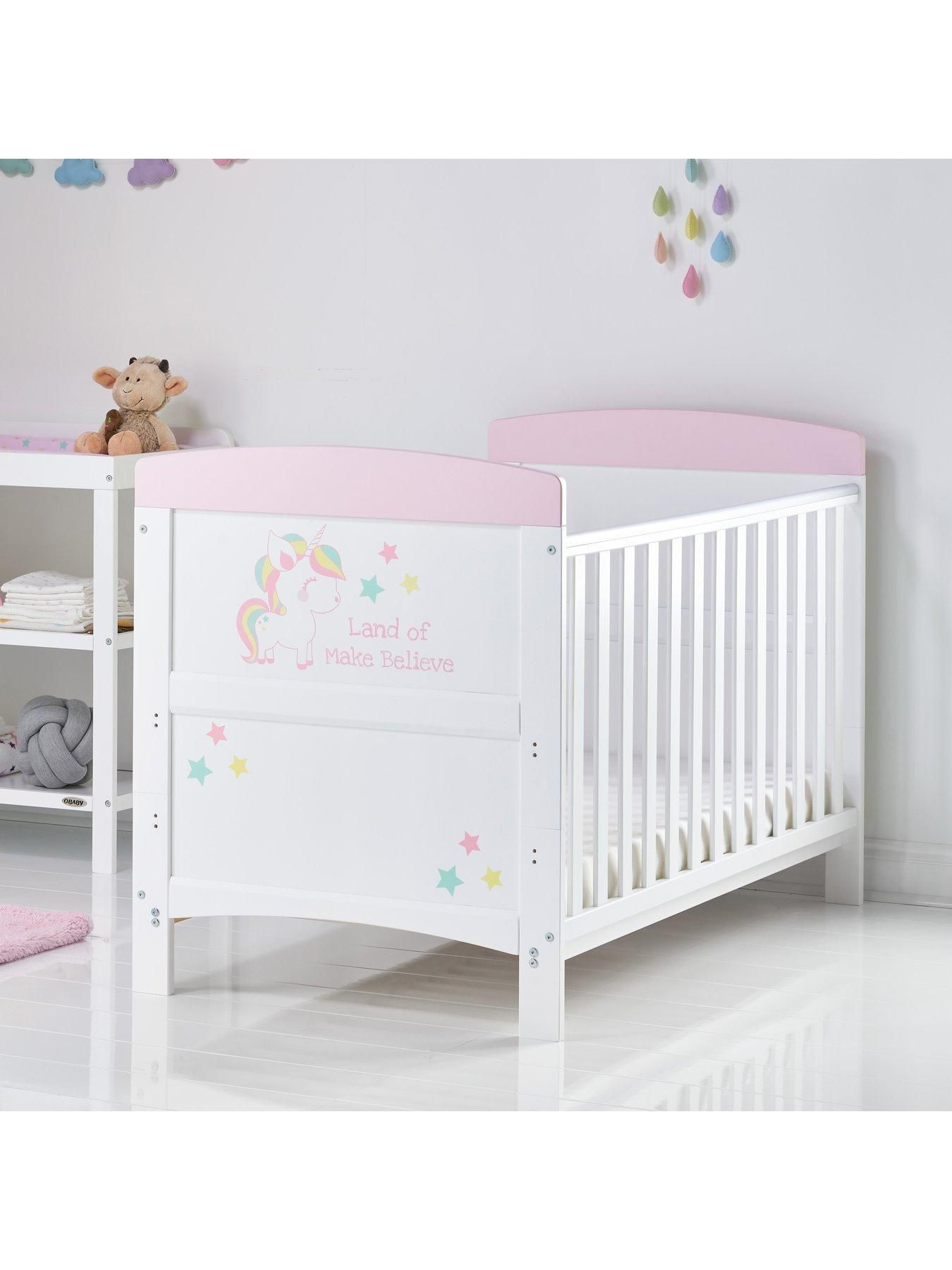With Height Adjustable Base Little Sailor Obaby Grace Inspire Cot//Junior Bed