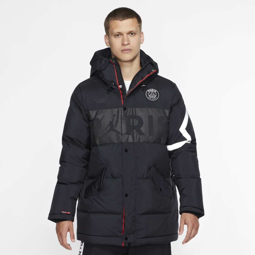 Jordan Paris Saint-Germain Men's Down Parka (Black) #fashionkilla
