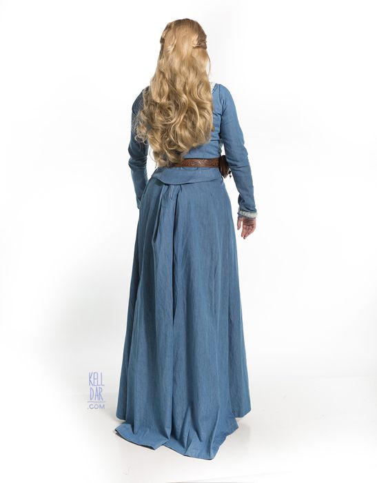 Westworld Dolores Abernathy Blue Dress Cosplay Costume Halloween Custom Made!QW