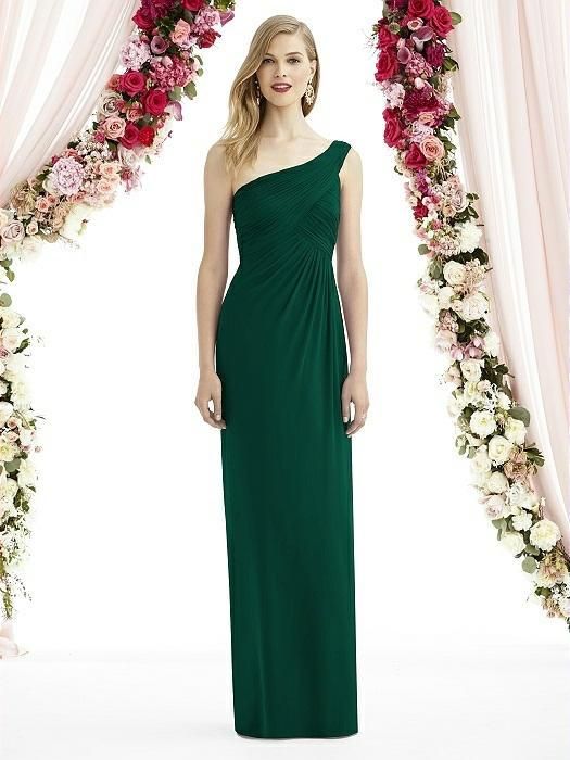 Hunter Green Chiffon Bridesmaid Dresses 3 After Six Hunter Green Chiffon 6737 Modern Bridesmaid/Mob