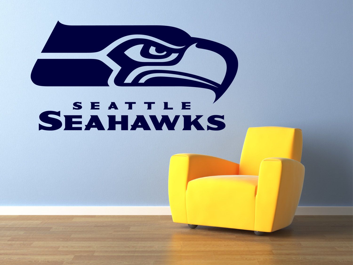 Seattle Seahawks Premium Removable Wall Art Decor By Signs4half Seattle Seahawks Premium Removable Wall Art Decor By Signs4half 18 00