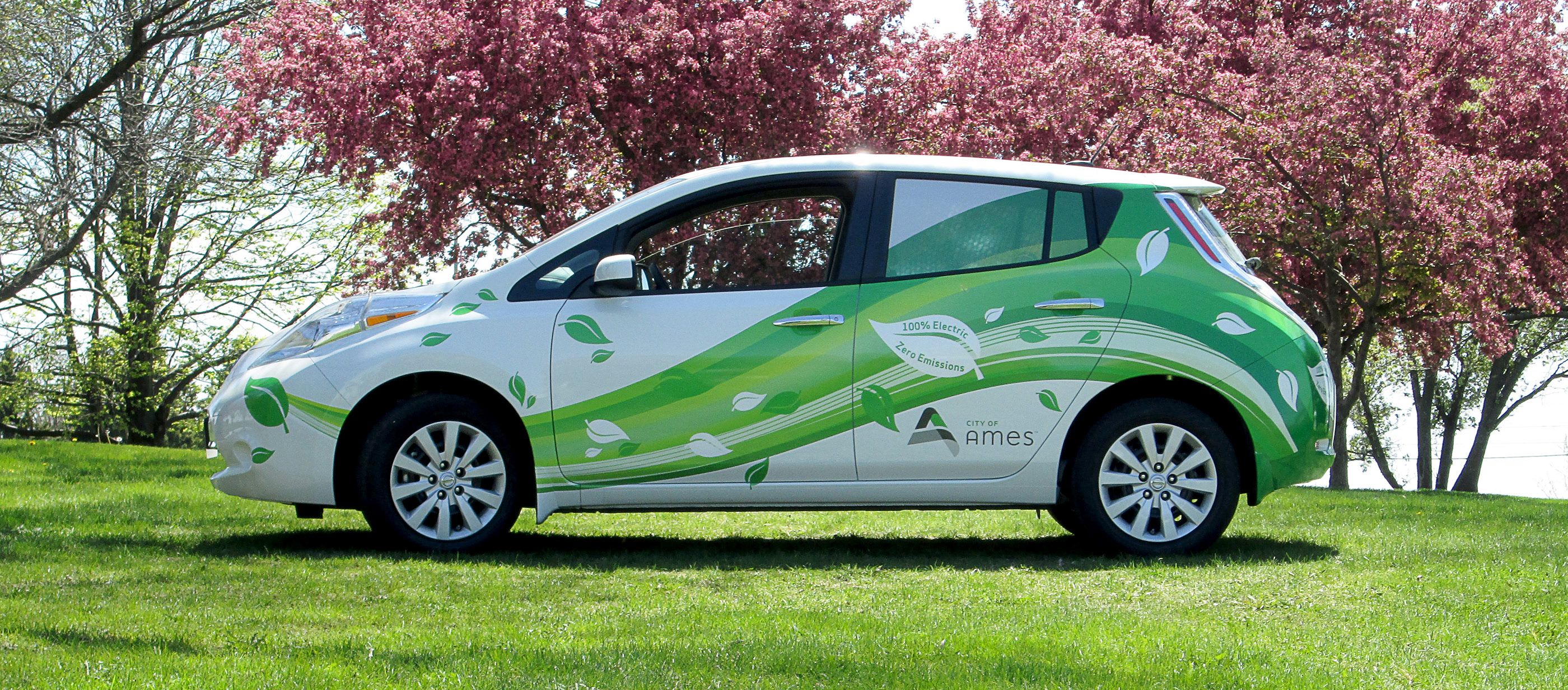 Nissan Leaf Electric Car Wrap on Behance Nissan leaf electric cars