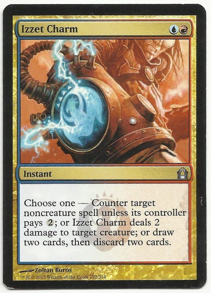 Izzet Charm x1 MTG MP Return To Ravnica Blue Red Instant Magic Card TCG