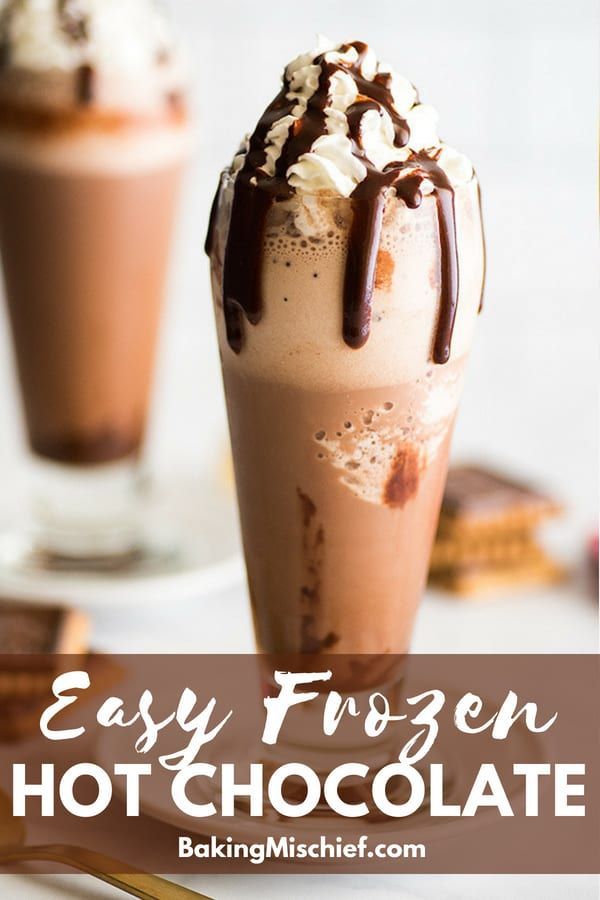 French Hot Chocolate Recipe, Nutella Hot Chocolate, Mexican Hot Chocolate, Frozen Chocolate, Chocolate Milkshake, Hot Chocolate Recipes, Frozen Hot Chocolate Recipe Easy, Baking Chocolate, Hot Desserts