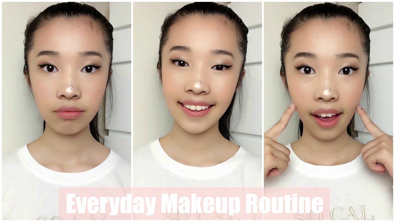 9 Year old Everyday Makeup Routine Floral Fashion Makeup
