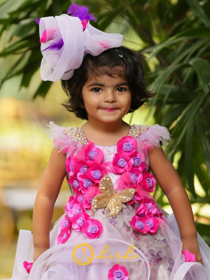 Specification Type - Gown Fabric – Printed Net, Plain Net, and Satin Color –Lilac, lavender, and Pink Neck – Round Neck Sleeve -Cold Shoulder Closure -Back Zip Closure Inside all stitches except side stitches will be covered with the soft cotton lining. #kidswear #gown #fashion #luxurycouture #onlineshopping. Lilac, Lavender, Pink, Satin Color, Designer Gowns, Kids Wear, Wavy, Round Neck, Flower Girl Dresses