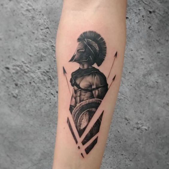 I want this tattoo but this is the only pic i can find of it. can i show this to a tattoo artist and they can replicate? do i need to bring in a actual drawing? any info will help, Thank you! : TattooDesigns Band Tattoos For Men, Tattoos For Guys, Thigh Tattoos For Men, Forearm Tattoos, Tribal Tattoos, Spartan Helmet Tattoo, Haut Tattoo, Gladiator Tattoo, Warrior Tattoos