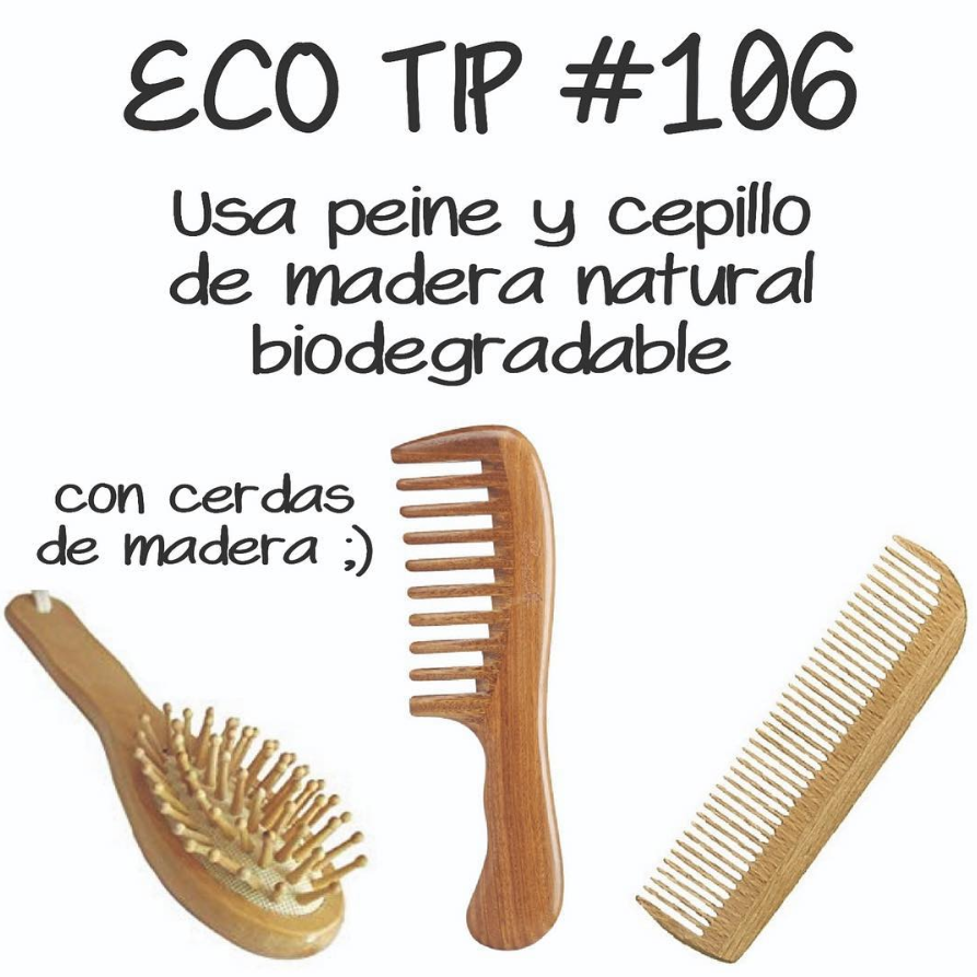 Usa Peine Y Cepillo De Madera Natural Biodegradable Salud Y Medio Ambiente Vida Sustentable Hábitos Sostenibles