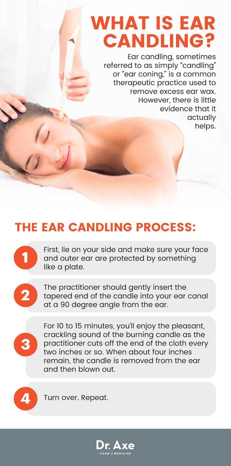 Ear candling process Dr. Axe