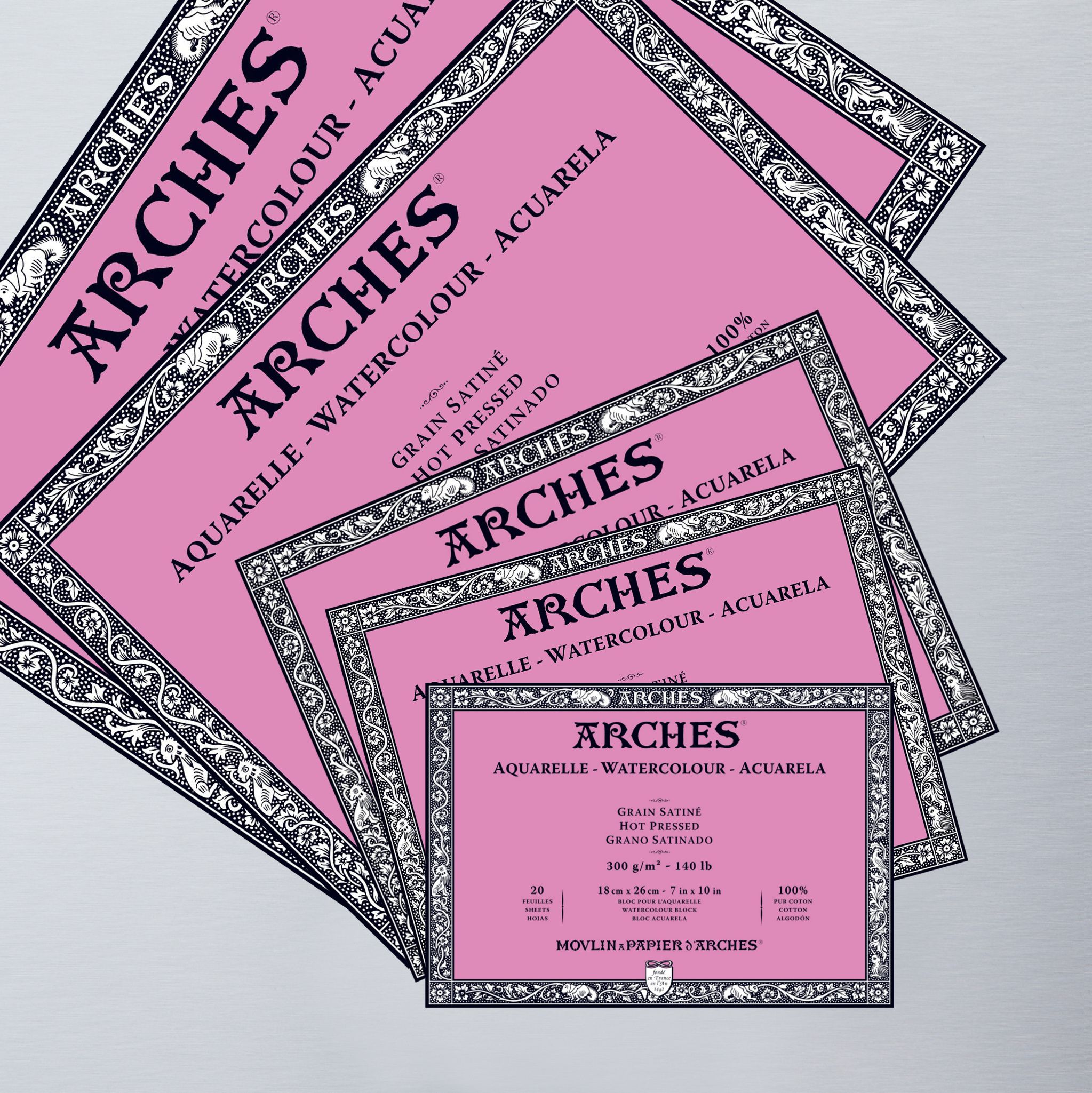 Details About Arches Watercolor Block Paper Hot Pressed Sheets