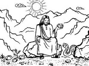 Download Jesus is Tempted - Coloring Page - SundaySchoolist