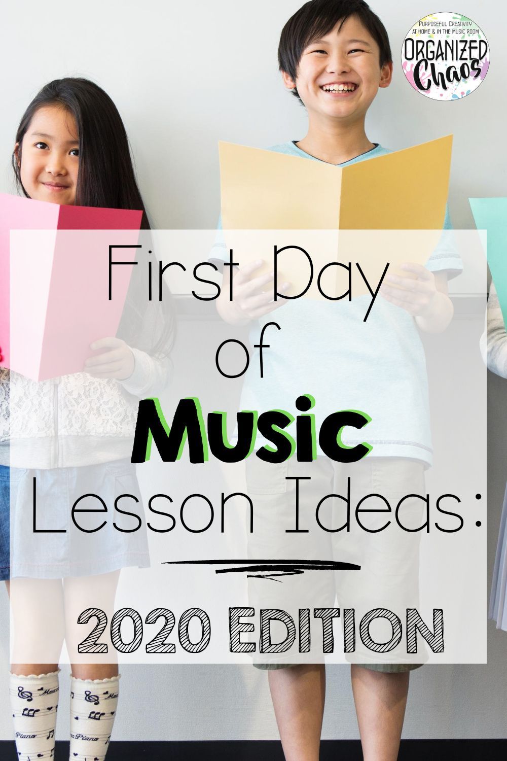 As a elementary or middle school teacher in 2020 the whole playbook has been thrown out, and we are adapting to a socially distant, partially (or fully) virtual environment. As we plan for back to school, I'm getting creative in my music classes. Here are my plans to kick off the school year socially-distanced, live online, and through posted online assignments. | Organized Chaos Elementary Music Lessons, Elementary Music Teacher, Elementary Lesson Plans, Kindergarten Lessons, Music Classroom, Kindergarten Music, Music Teachers, School Teacher, Preschool Music