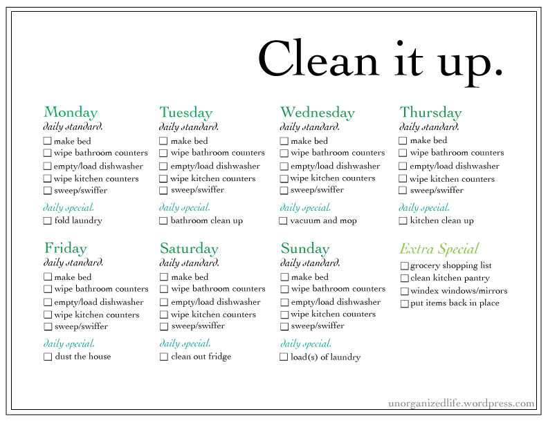 weekly chore list make my life easier pinterest chore list weekly chore list