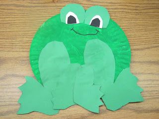 paper plate frog template can go with toad and frog book crafts