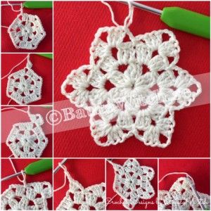 Kar Tanesi Bebek Battaniyesi Yapılışı 7 Crochet Table Runner Pattern, Crochet Baby Booties Pattern, Crochet Hexagon, Crochet Hats Free Pattern, Baby Blanket Knitting Pattern, Knitted Baby Blankets, Crochet Edging, Crochet Patterns, Blanket Patterns