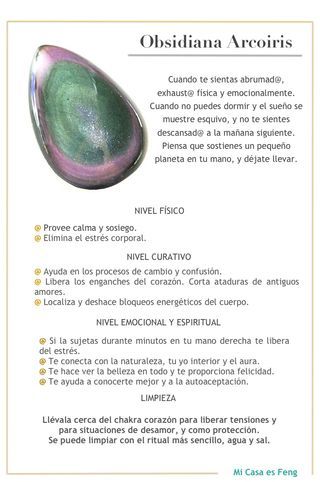 Gemas La Obsidiana Arcoiris Mi Casa Es Feng Piedras Curativas Piedras Magicas Piedras Energeticas