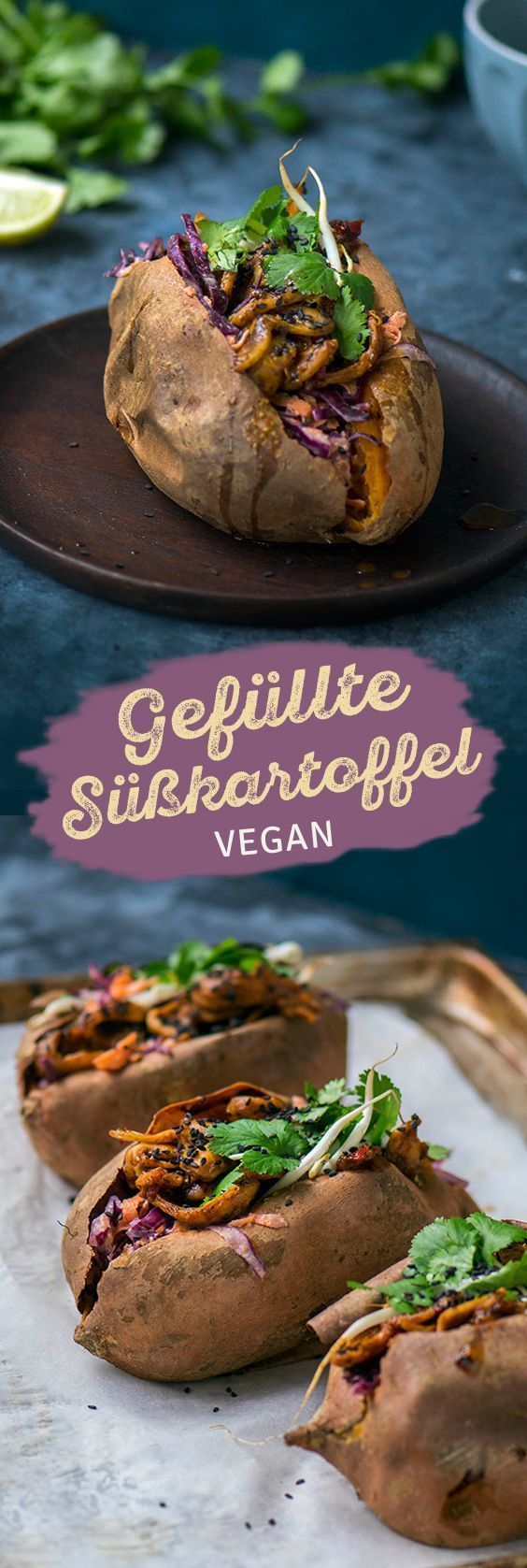 vegan und glutenfreies Rezept - Gefüllte Süßkartoffel von meinem veganen Foodblog. #vegan #glutenfree #healthy #recipe #easy #xmas #herbst #winter #weihnachten #winterlich www.foodreich.com Healthy Meal Prep, Healthy Dinner Recipes, Indian Food Recipes, Asian Recipes, Healthy Snacks, Healthy Veggies, Gluten Free Recipes, Keto Recipes, Vegetarian Recipes
