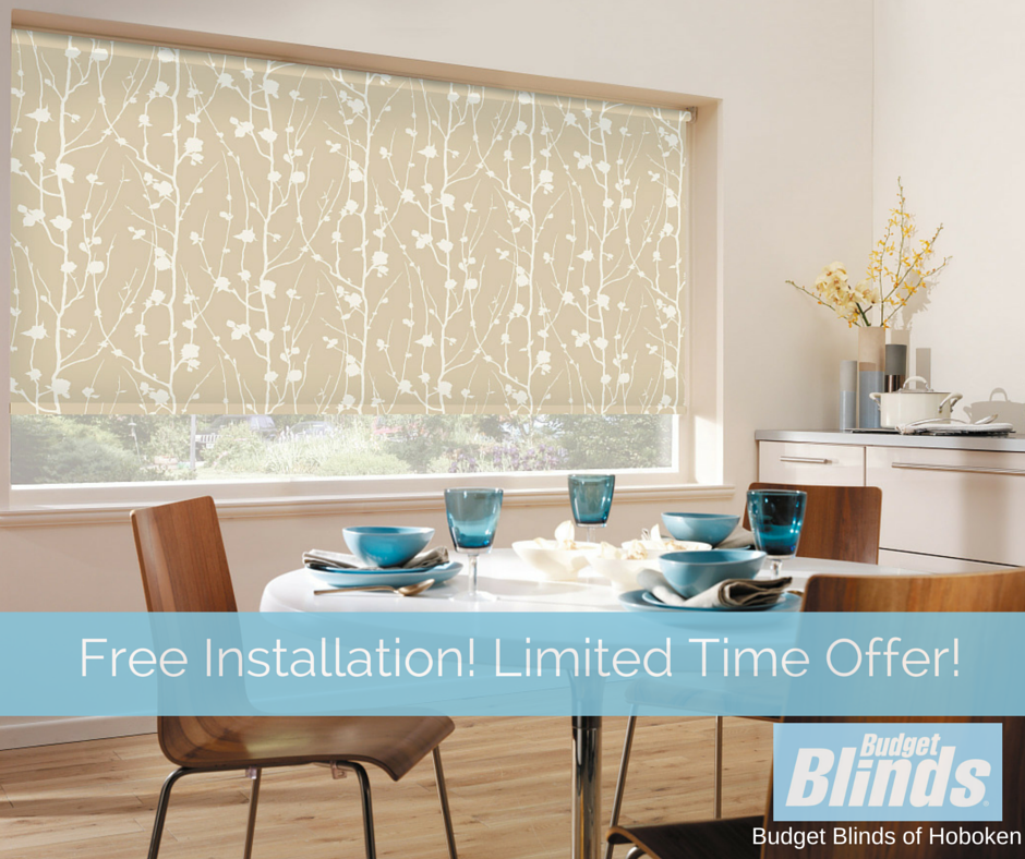 Budget Blinds of Hoboken, NJ is offering FREE INSTALLATION when you Budget Blinds of Hoboken, NJ is offering FREE INSTALLATION when you