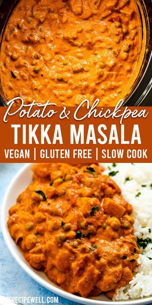 Slow Cooker Potato & Chickpea Tikka Masala