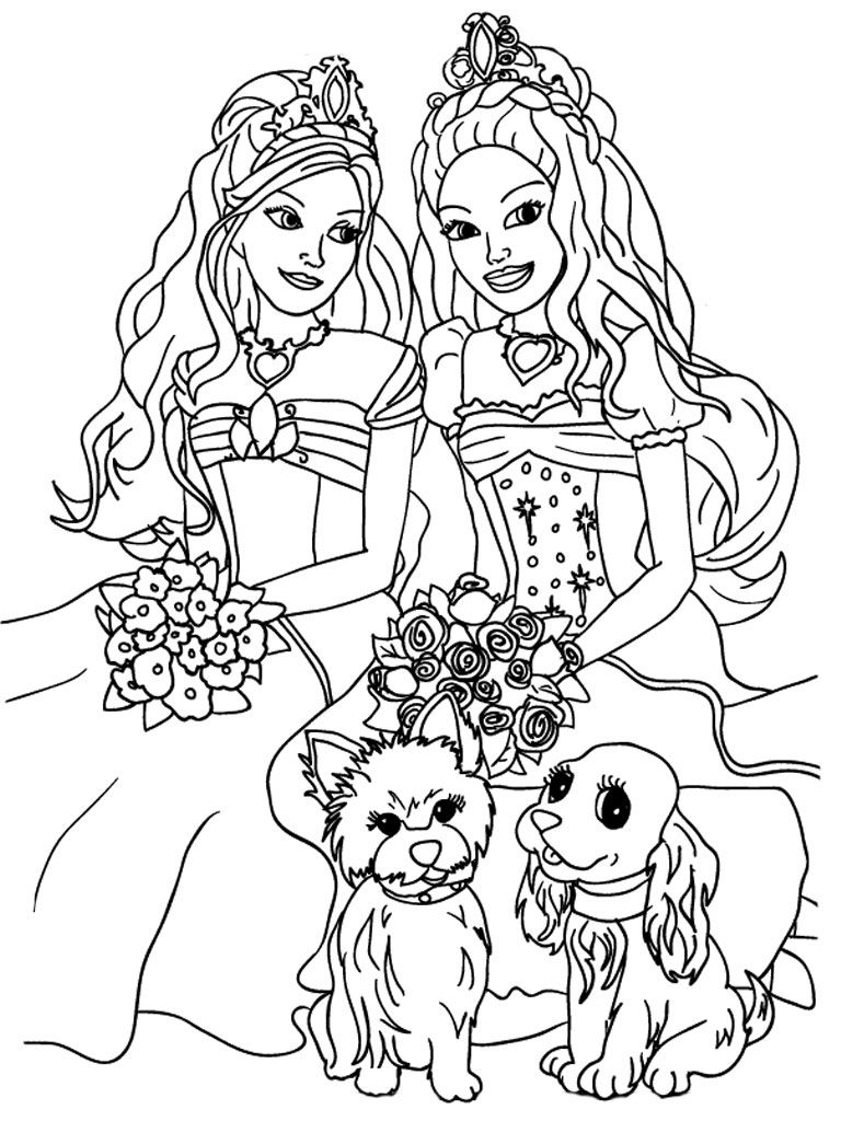 Coloringsco Free Coloring Pages For Girls To Print Barbie