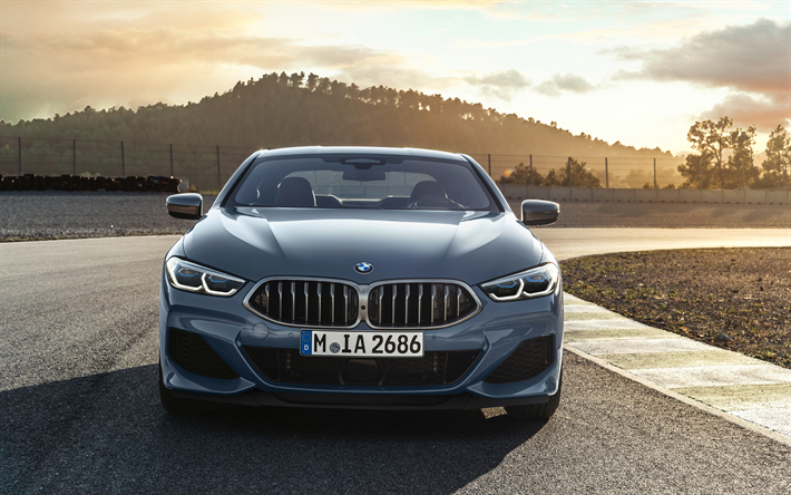 Download Wallpapers Bmw M850i Xdrive 4k Front View 2019 Cars