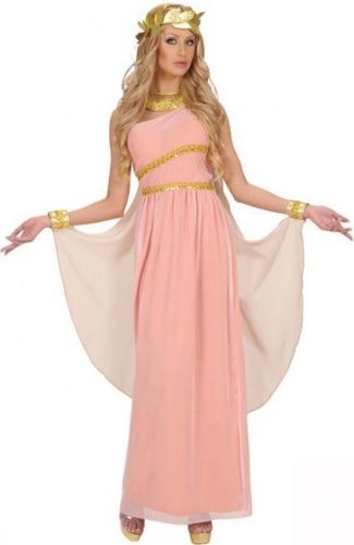 Déesse Grecque Perruque Adulte Femme Costume Halloween Robe Fantaisie