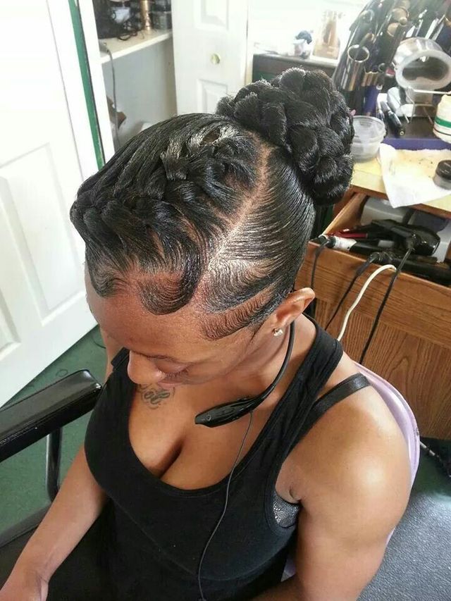 updo hair styles with braids