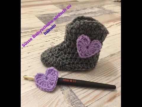 Super einfache Babyschuhe häkeln YouTube | Häckeln babyschuhe häkeln anleitung kostenlos youtube