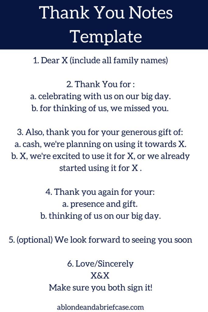 wedding thank you note templates