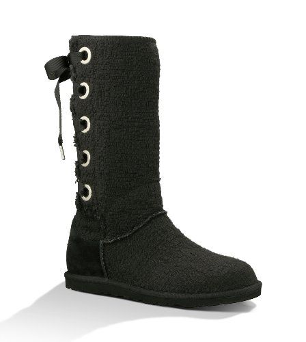 uggs with laces black