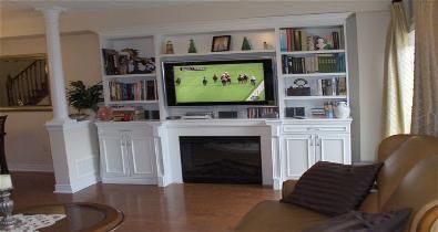 built in wall units | Beautiful built-in wall unit with fireplace and large area for T.V ... | cabinet/shelving ideas | Pinterest | Walls Tv walls and Dining