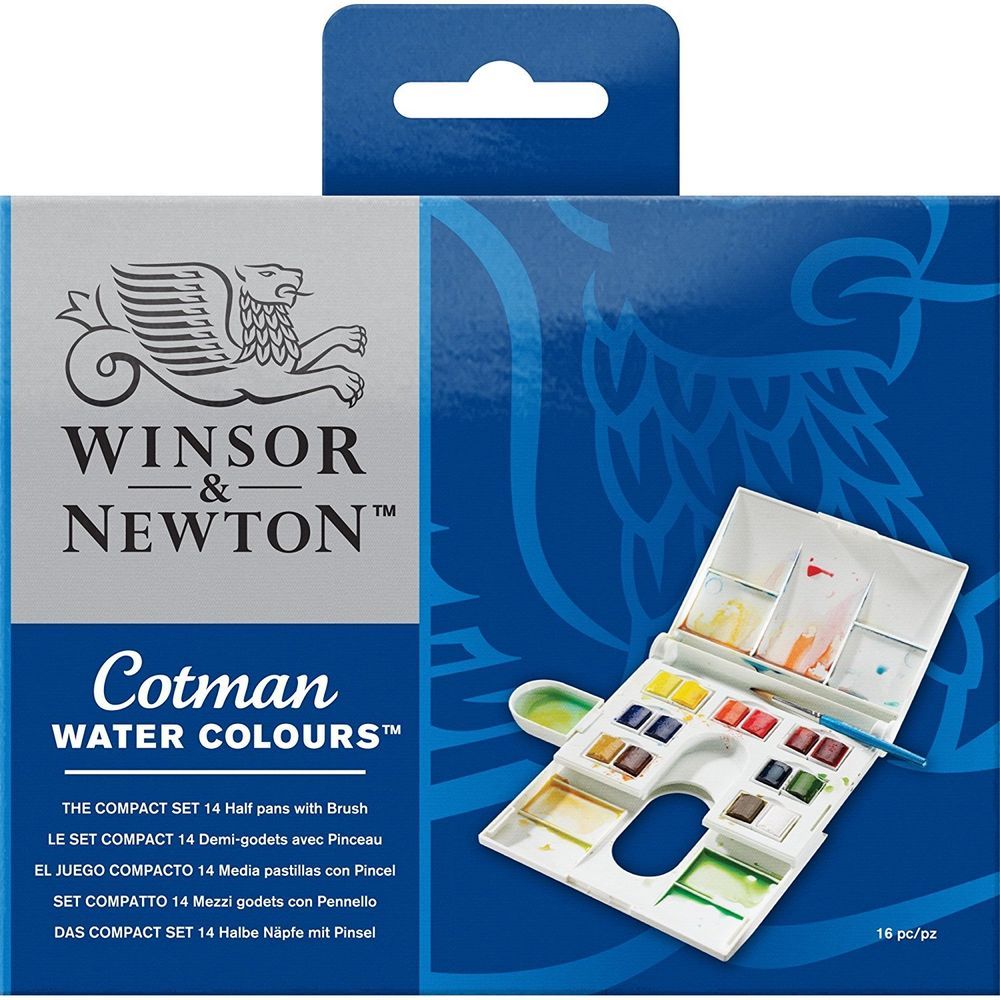 Winsor Newton Cotman Water Color Half Pan Studio Set Winsor