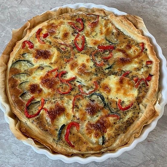 Blätterteig-Quiche mit Zucchini, Paprika und Mozzarella von trice1985 ...