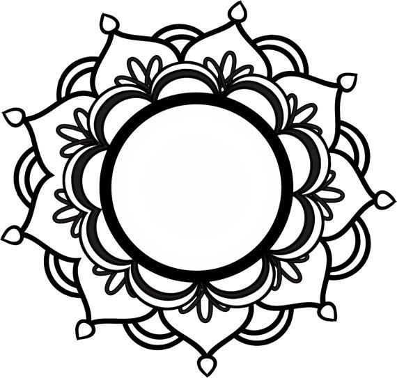 Download Mandala Monogram Decal monogram mandala yeti by ...