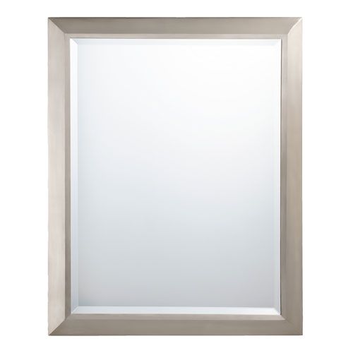 Kichler Brushed Nickel Rectangular Mirror Powder Brushed Nickel Rectangular Mirror Kichler Rectangle Mirrors Home Decor