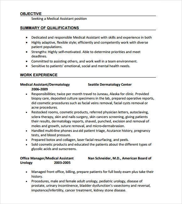 resume examples for medical assistant graceful medical ma job description