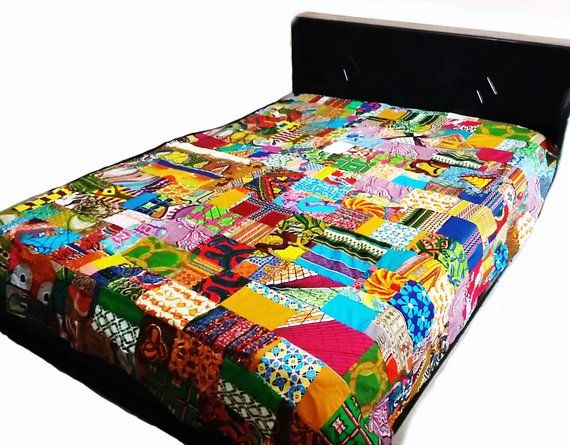 african print bed cover
