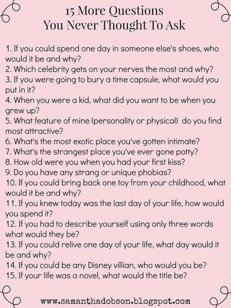 Fun questions to ask on speed dating