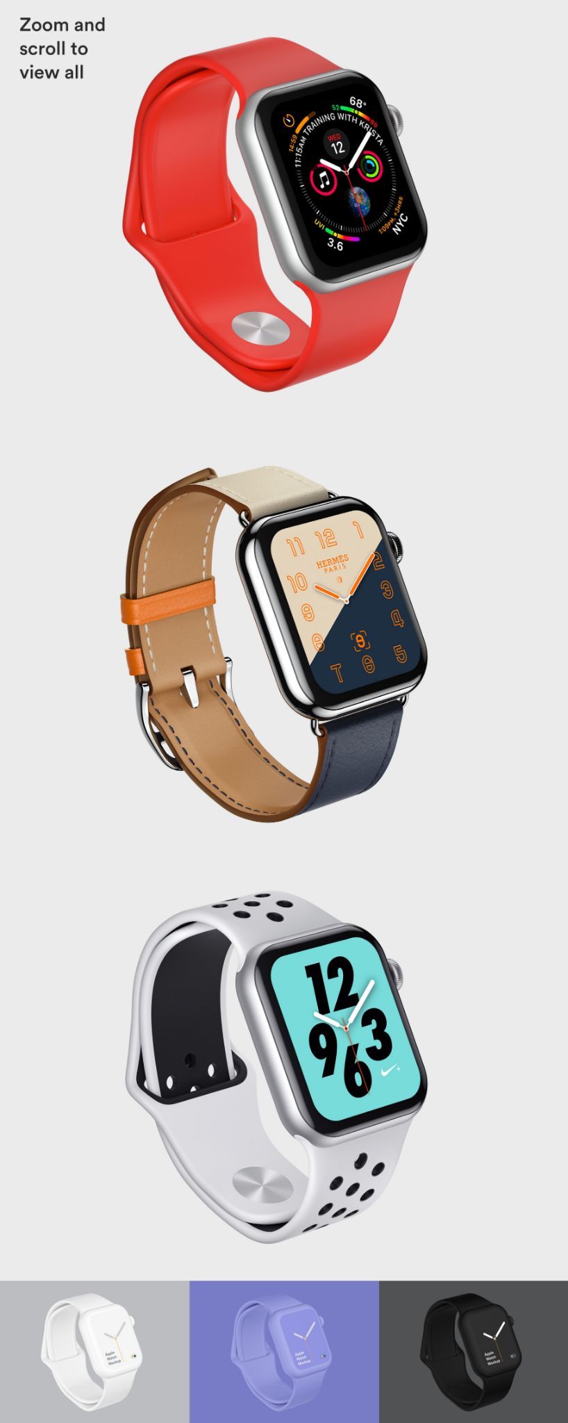 Download Apple Watch 4 Mockups | PK | Apple watch, Mockup, Good ...