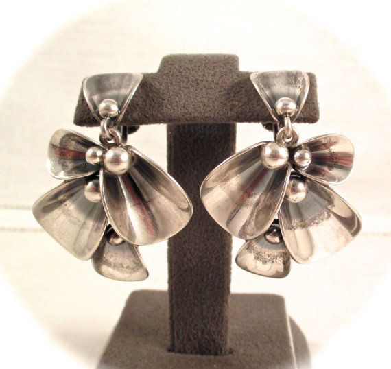 Vintage N.E.From Denmark Sterling Silver Earrings Vintage N.E.From Denmark Sterling Silver Earrings