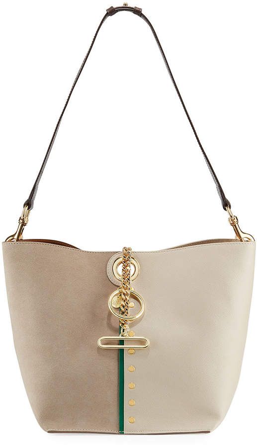 See by Chloe Gaia Leather and Suede Shoulder Bag #seebychloe