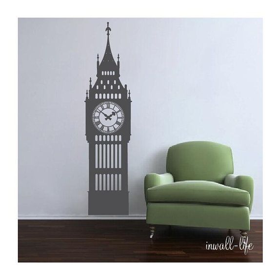 big ben clock wall decal vinyl wall art sticker homeinwalllife