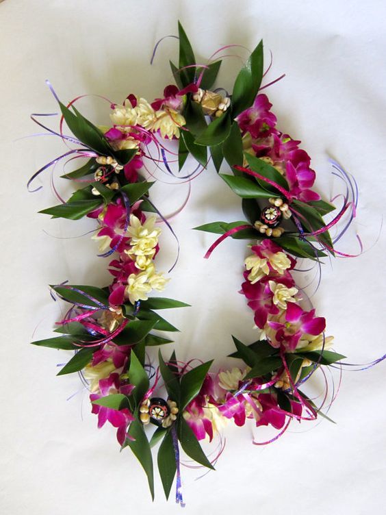 Custom Fragrant Fresh Flower Lei With Orchids Tuberose Etsy custom-fragrant-fresh-flower-lei-with-orchids-tuberose-etsy