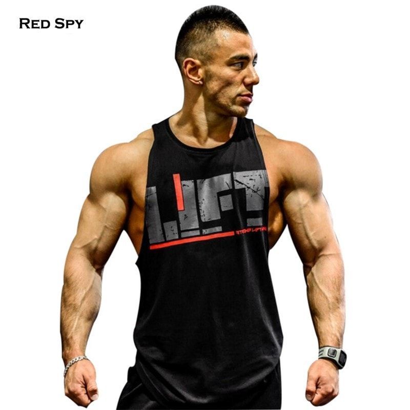 TANK TOP BODYBUILDING RACERBACK T Y BACK WORKOUT NAKD BONES MENS GYM SINGLET