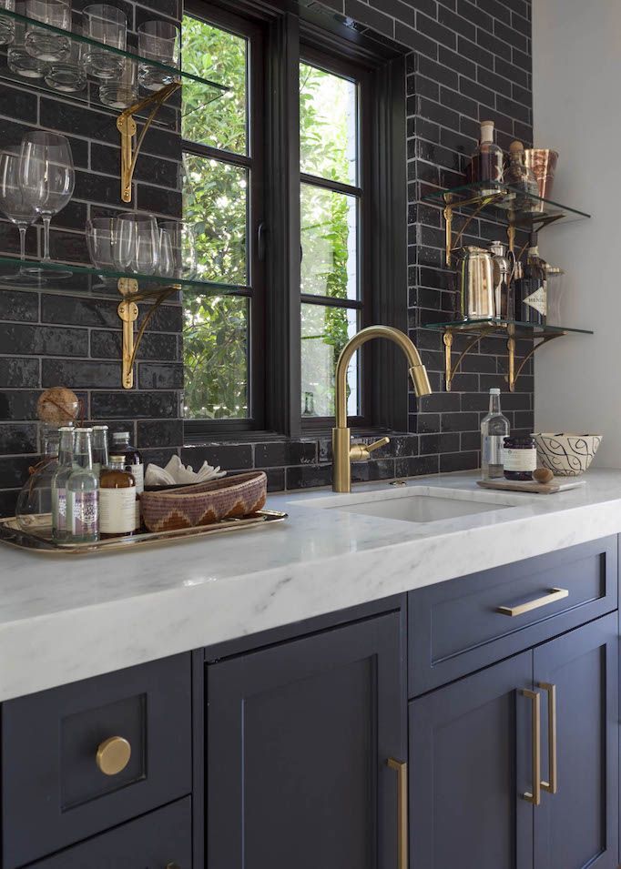 Luxury : Navy Kitchen Cabinets